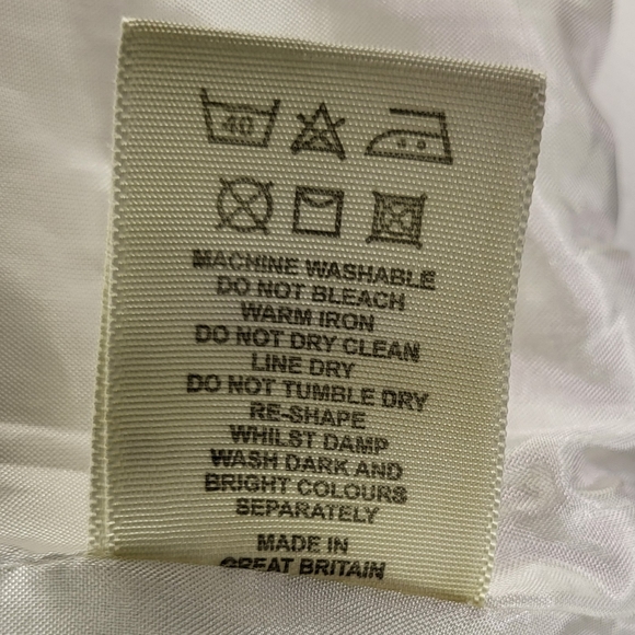 Burberry of London White Moto Jacket size XLarge - Picture 8 of 8